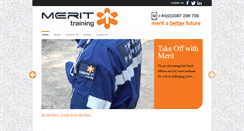 Desktop Screenshot of merit-training.com